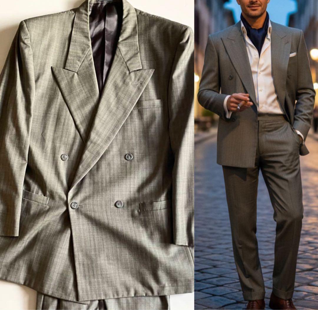 【美品】ジャンニヴェルサーチ ダブルスーツ