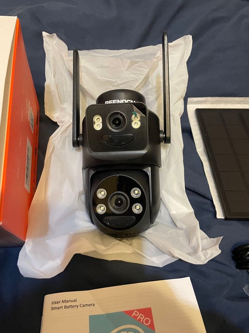 新品・未使用　BEENCAM ワイヤレス監視カメラ ソーラーパネル付き