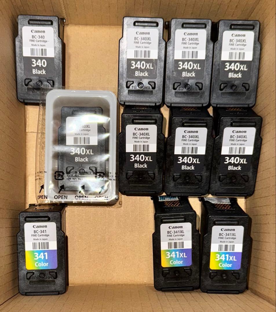 Canon純正一体型インク９２個　使用済み品まとめ売り 未使用品あり