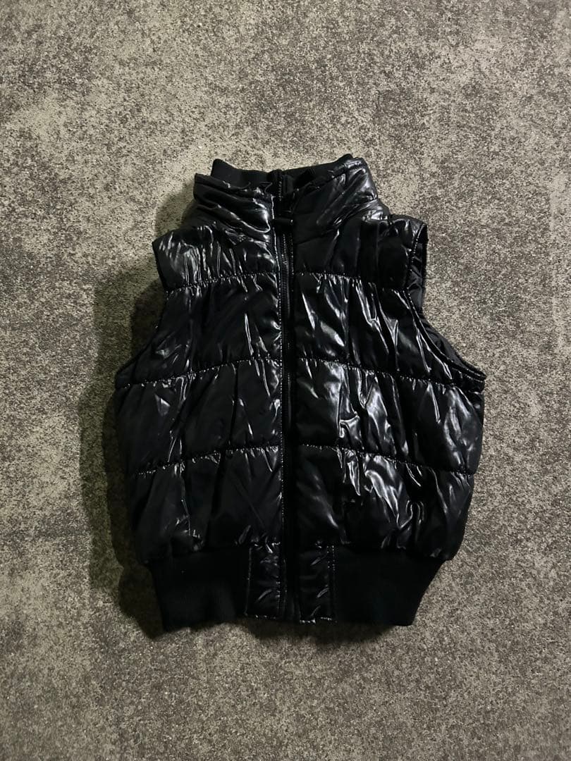 お兄系y2kギャル男archiveファーダウン　短丈opium ドローコード付