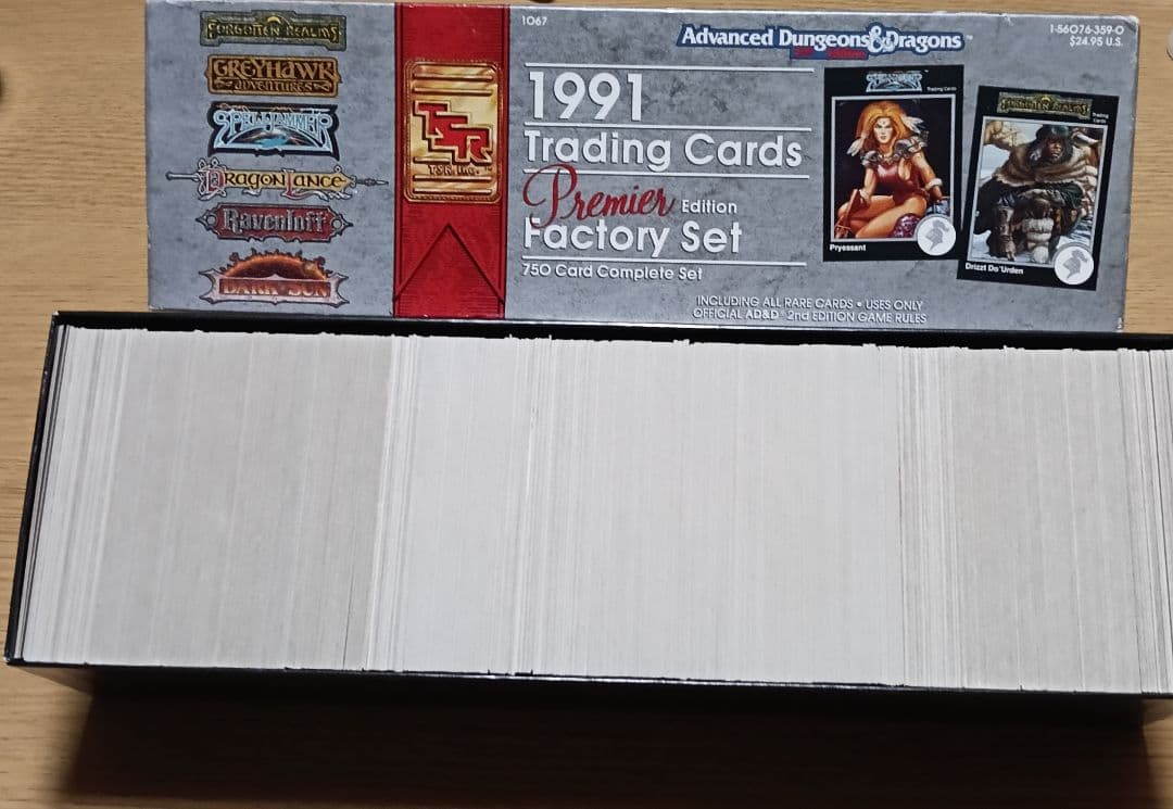 1991 アドバンスドダンジョンズ & ドラゴンズ トレーディングカードセット