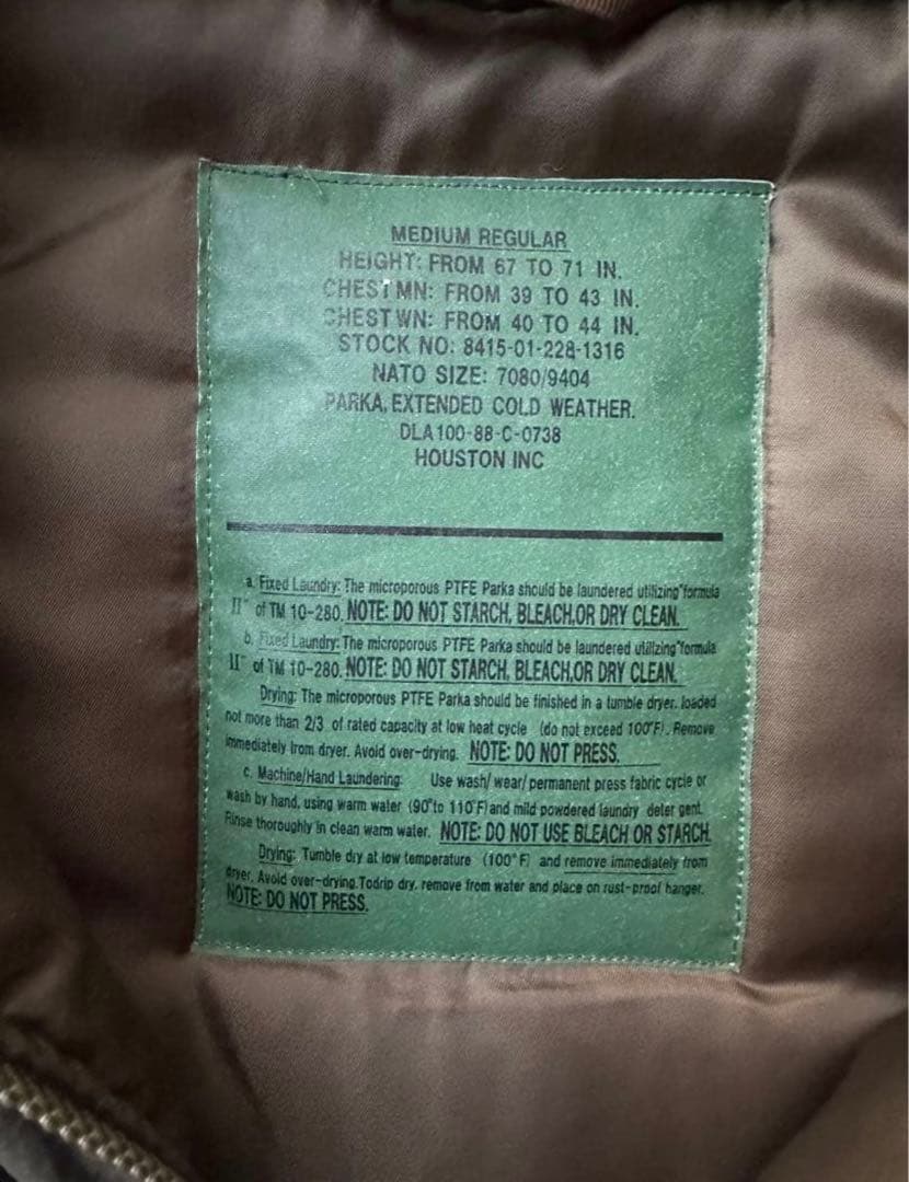 極美品 HOUSTON LEVEL7 ジャケット M US Army ゆったりめ