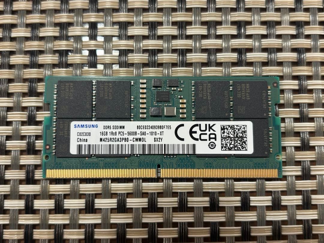 16GB 1Rx8 PC5-5600B-SA0-1010-XT ②
