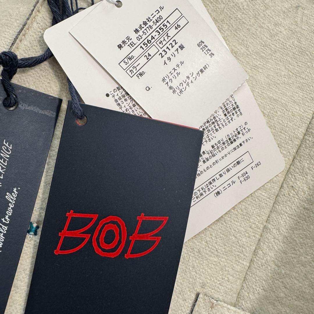 新品未使用✨BOB ボブ テーラードジャケット チェック サイズ46 イタリア製