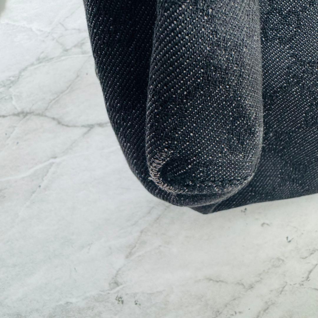 ✨GUCCI✨グッチ✨GG柄✨ダークグレー✨デニム地✨ハントバッグ✨