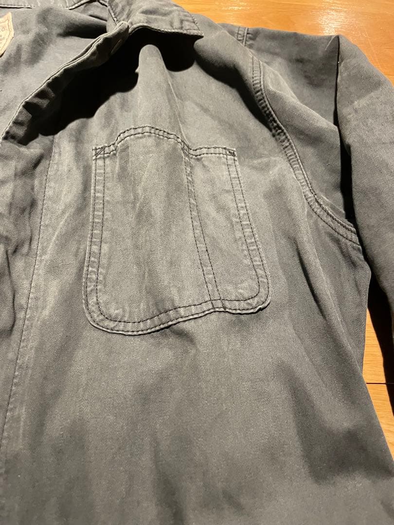 デカサイ LEVI STRAUSS グレー オーバーオール Lサイズ