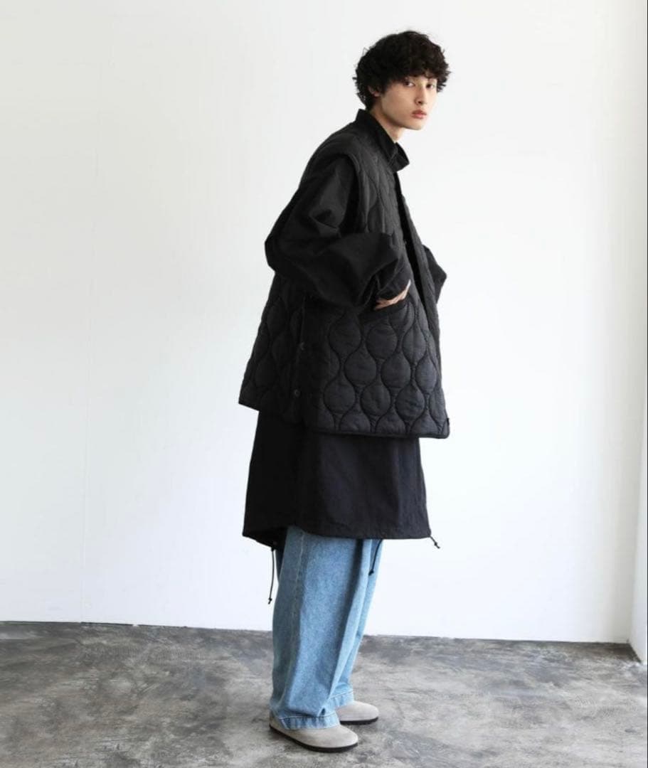 VICTIM M65 BIG COAT＆ QUILTED BIG VEST