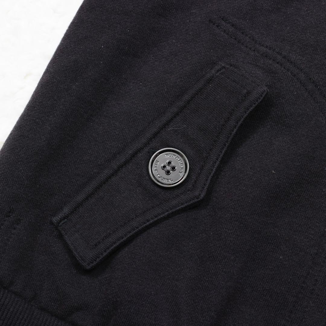 新品 当日発送バーバリーBURBERRY ブラックパーカー サイズ38