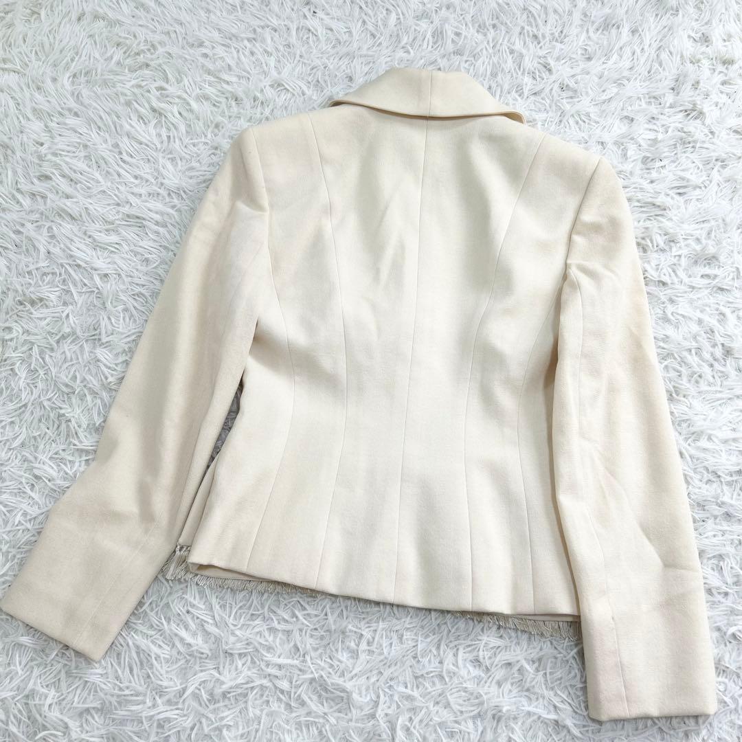 12742✨クリスチャンディオール ガリアーノ期 フリンジ テーラードジャケット