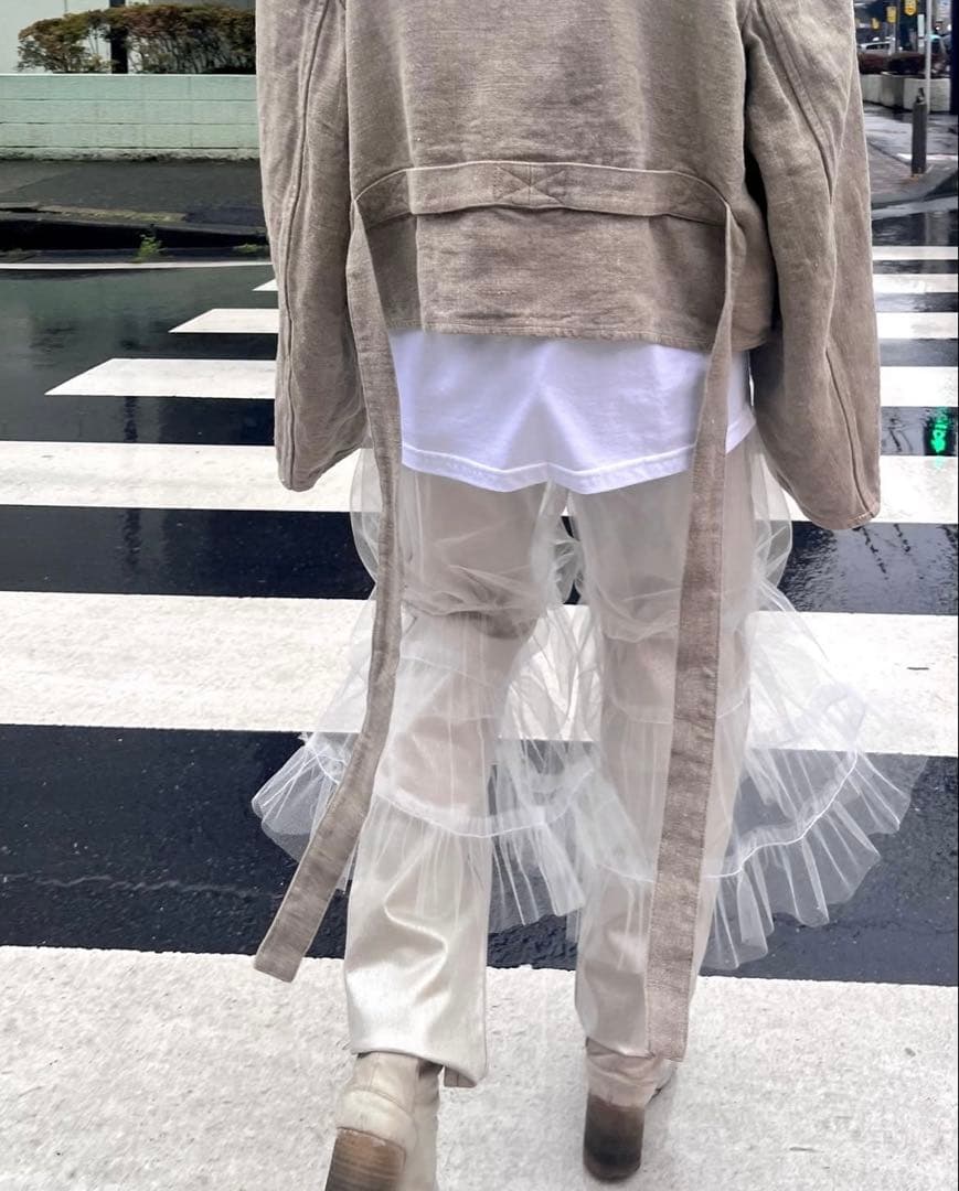 パンツ FUMIKA_UCHIDA / TULLE DRAWERS WHITE