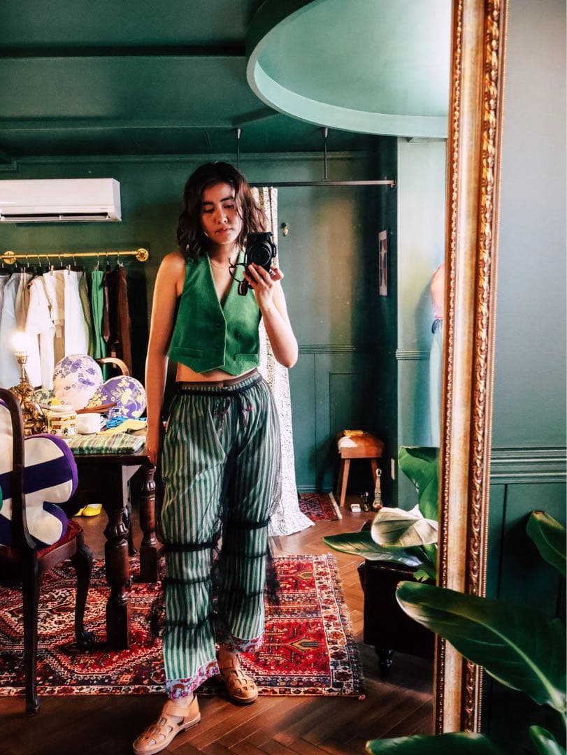 パンツ FUMIKA_UCHIDA / TULLE DRAWERS WHITE