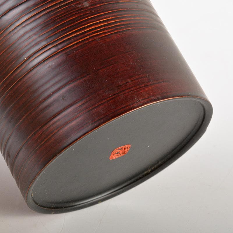 茶道具　田中勝重作　根来塗　へぎ目曲輪　金輪寺　茶器　共箱　V　6618