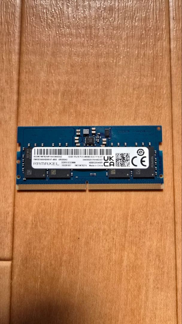 メモリー RAMAXEL DDR5 SODIMM 12GB