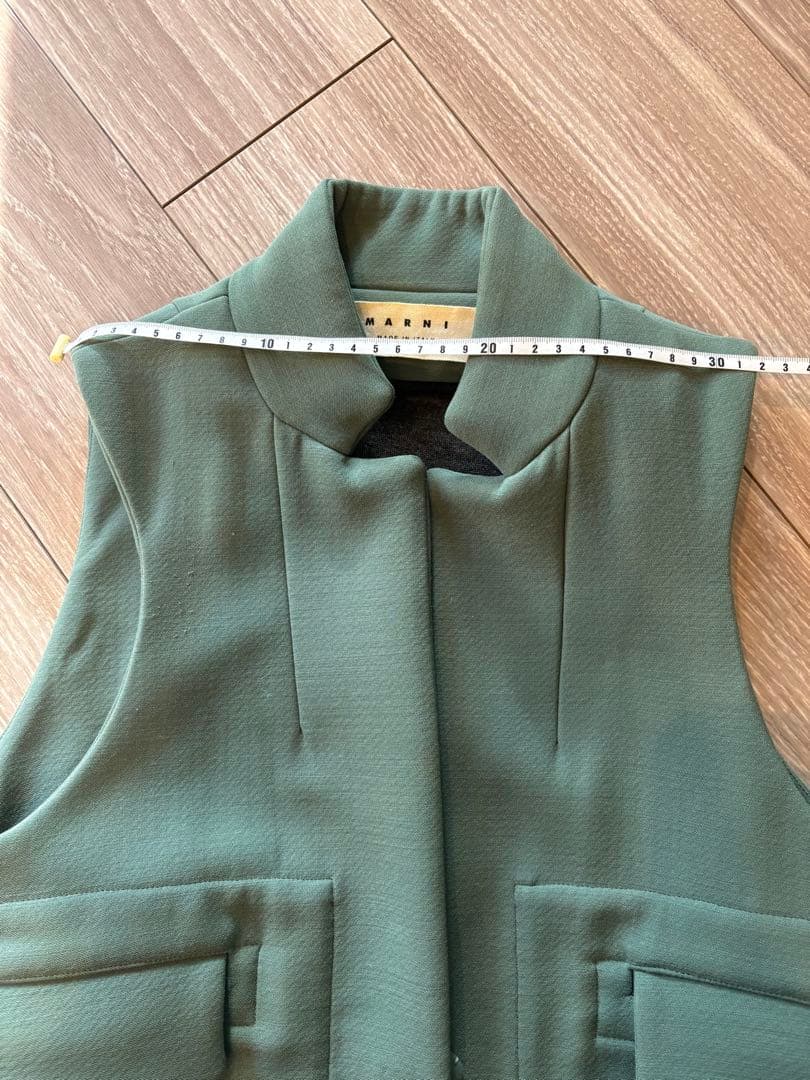 2点おまとめ！MARNI ノースリーブベスト 36 グリーン