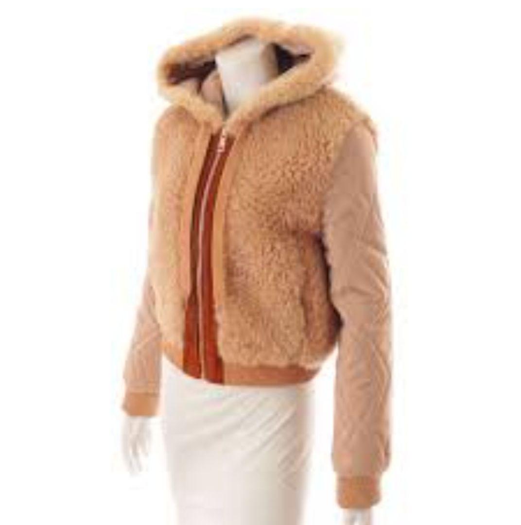 【最終値下げ／美品】SEE BY CHLOE ムートン ジャケット フード付き