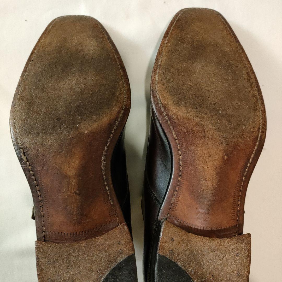 トレーディングポスト　革靴　ドレスシューズ　ダブルモンク　クロケット&ジョーンズ