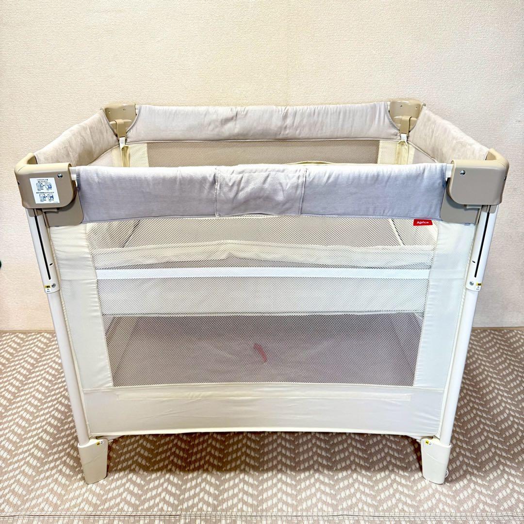 【極美品・付属品完備】アップリカ ココネルエアープラスAB ホワイトベージュ