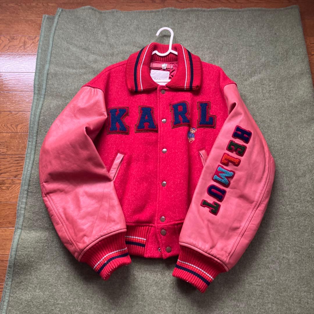 Karl Helmut スタジャン 赤 ピンク