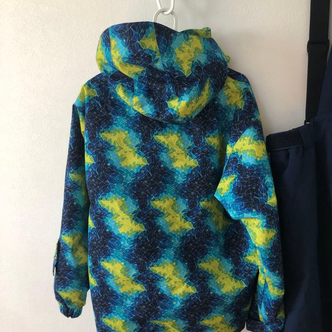 WINDEX スキーウェアセット 青黄カモフラ L