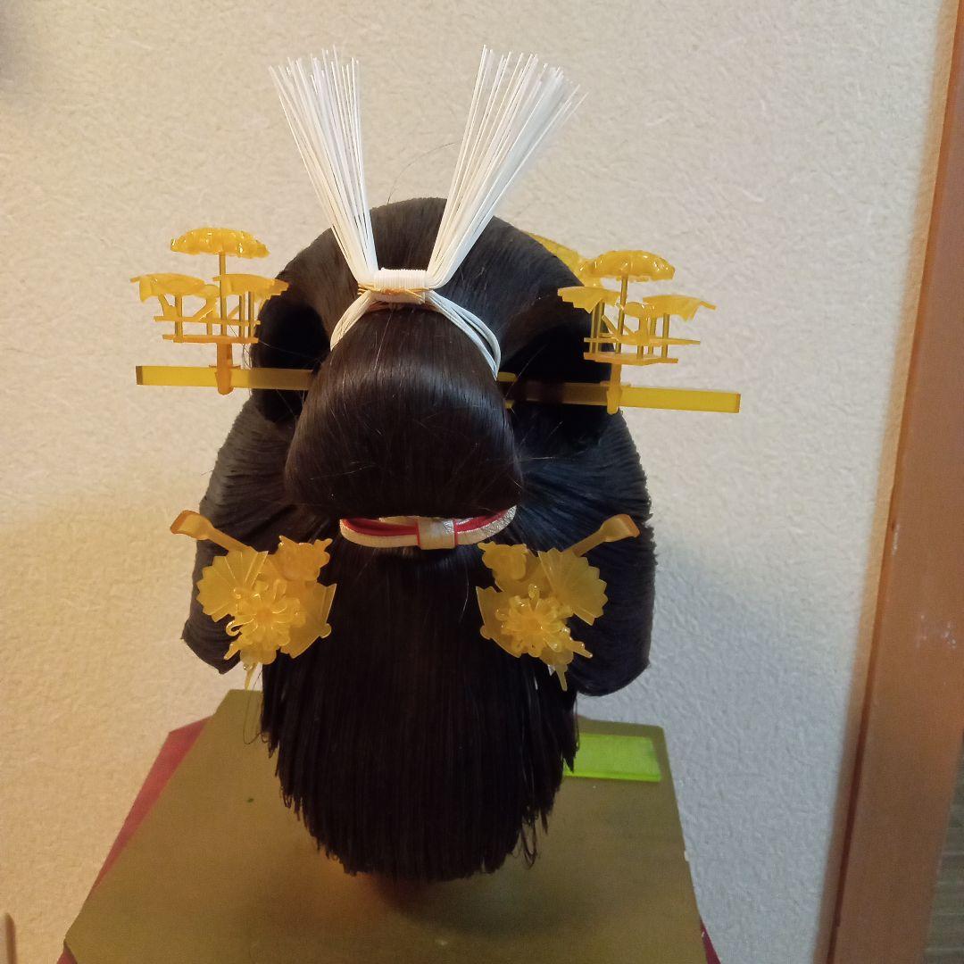 【再値下げ】花嫁用 文金高島田 べっ甲風かんざし付き