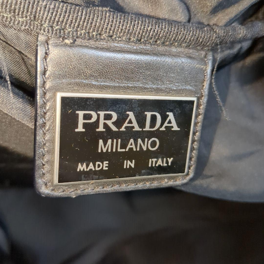 PRADA ボストンバッグ ブラック 三角ロゴ テスートナイロン 旅行バッグ
