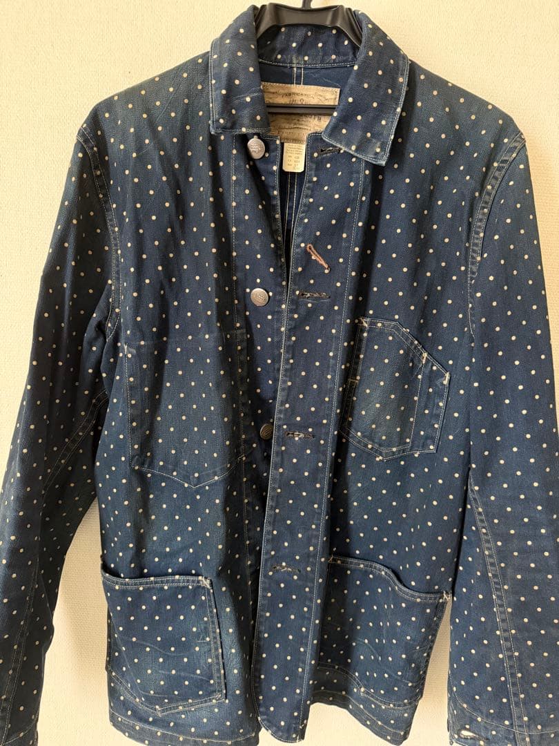 RRL ドット柄カバーオール