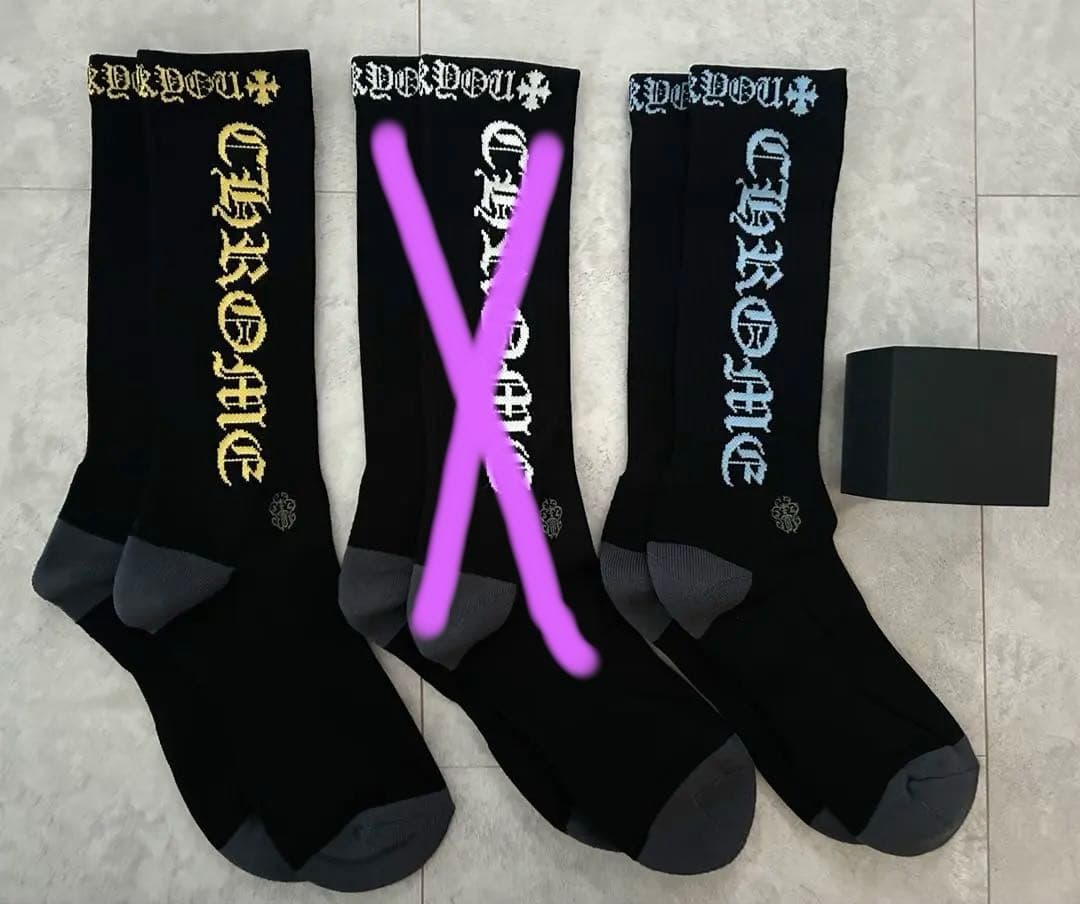 新品未使用品　クロムハーツ　靴下　ソックス 　2足セット