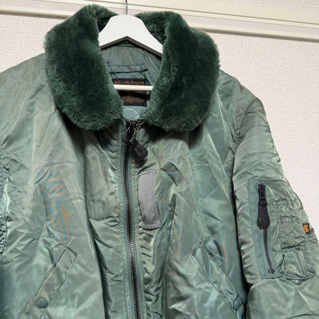 90s ALPHA B-15D USA 50s 復刻 フライトジャケット XL