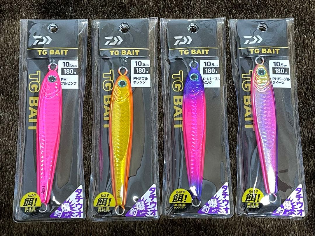 ダイワ TGベイト タチウオ爆釣カラー 180g 人気カラー 4個セット