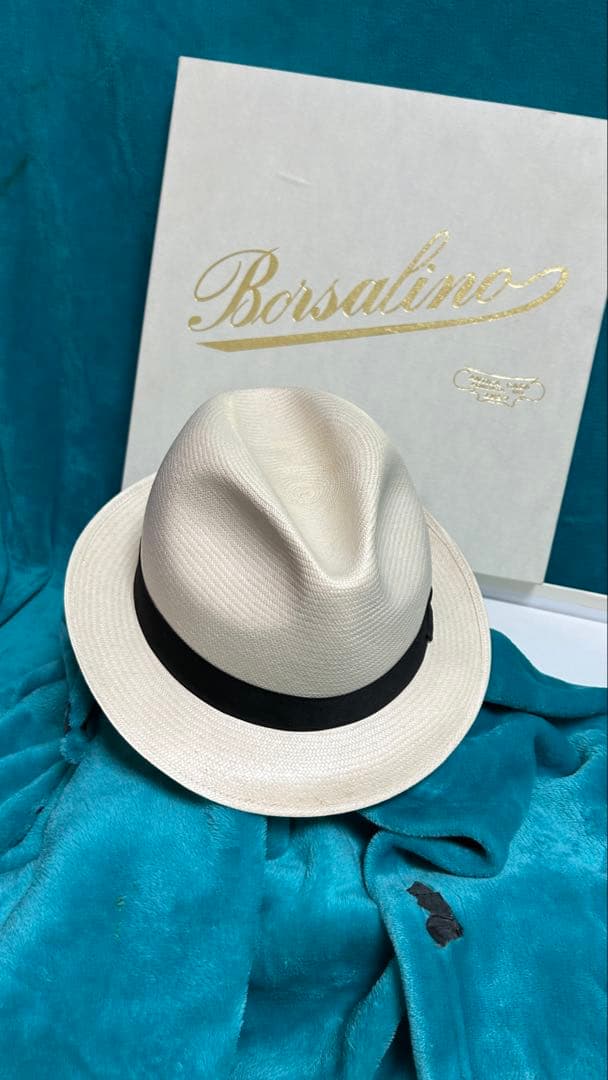 ち*ょ様 Borsalino [天然草☆本パナマ] 中折れパナマハツト
