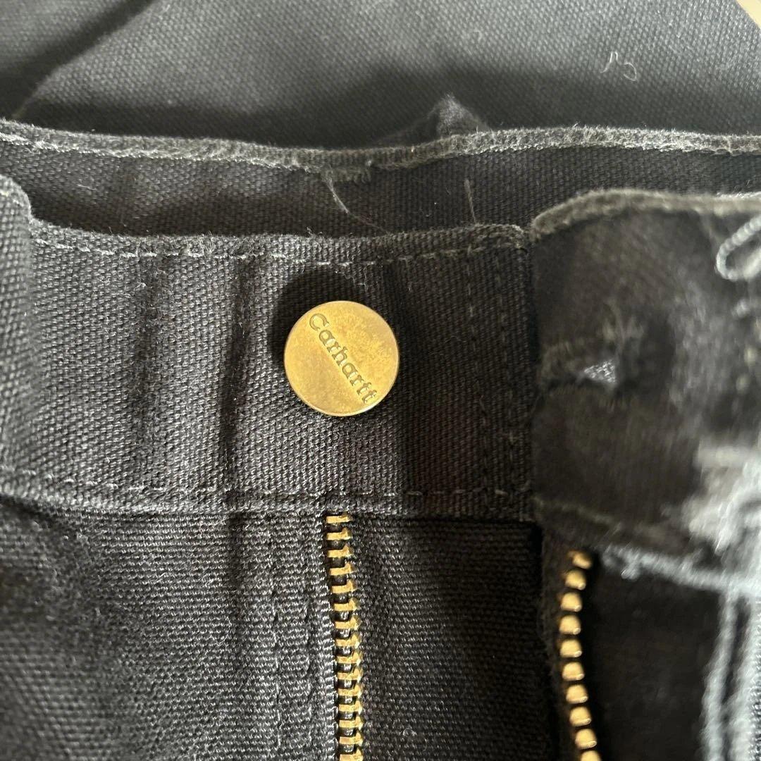 【Carhartt 】カーハートダブルニーワークパンツ　メキシコ製　ブラック