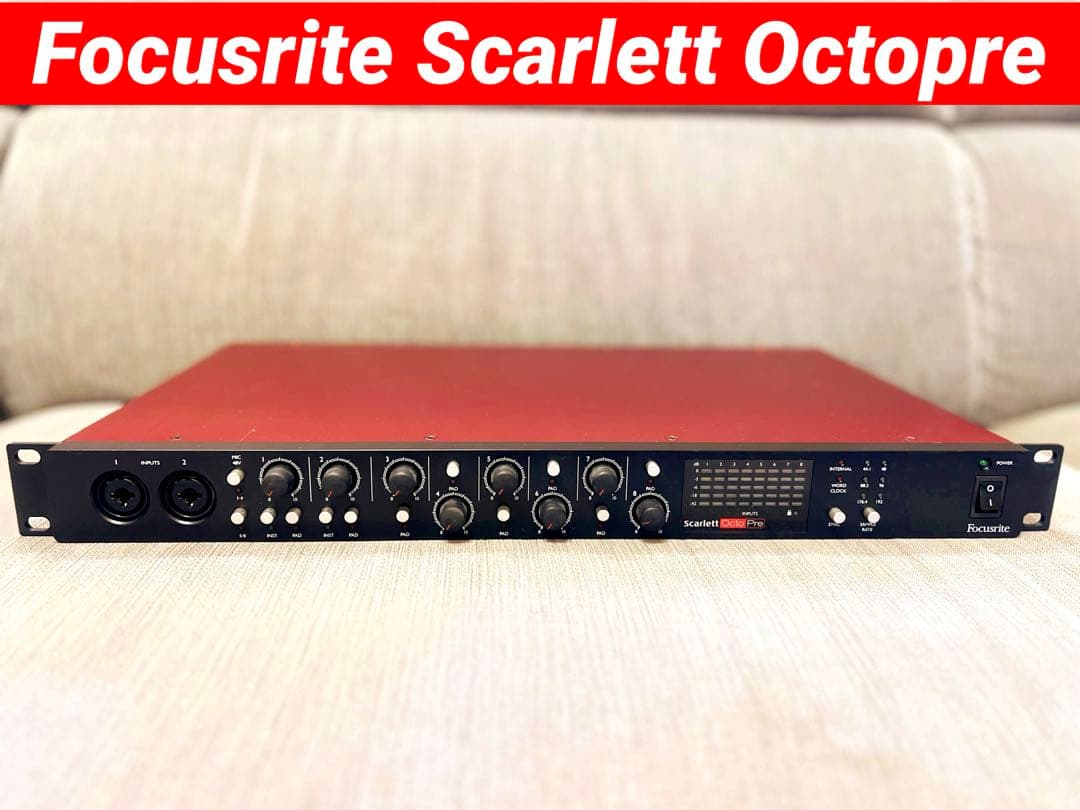 【完動美品】Focusrite Scarlett Octopre マイクプリ