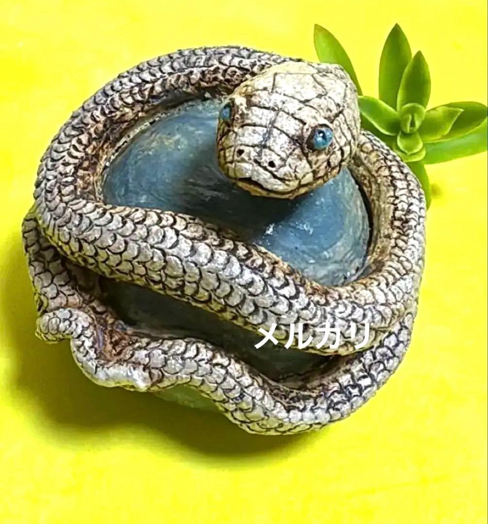 美しい白蛇様✨縁起物、巳年、陶器人形、置物、縁起物、作家、白蛇、スピリチュアル