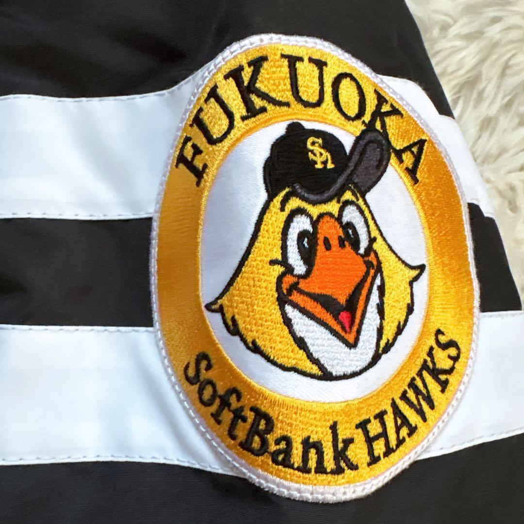 美品福岡ソフトバンクホークススタジャンマジェスティックサイズ Lジャンパー