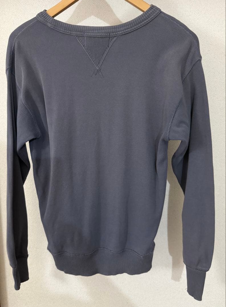 ダブルアールエル　UNIONロゴ スウェット フェード加工　ウォッシュ加工