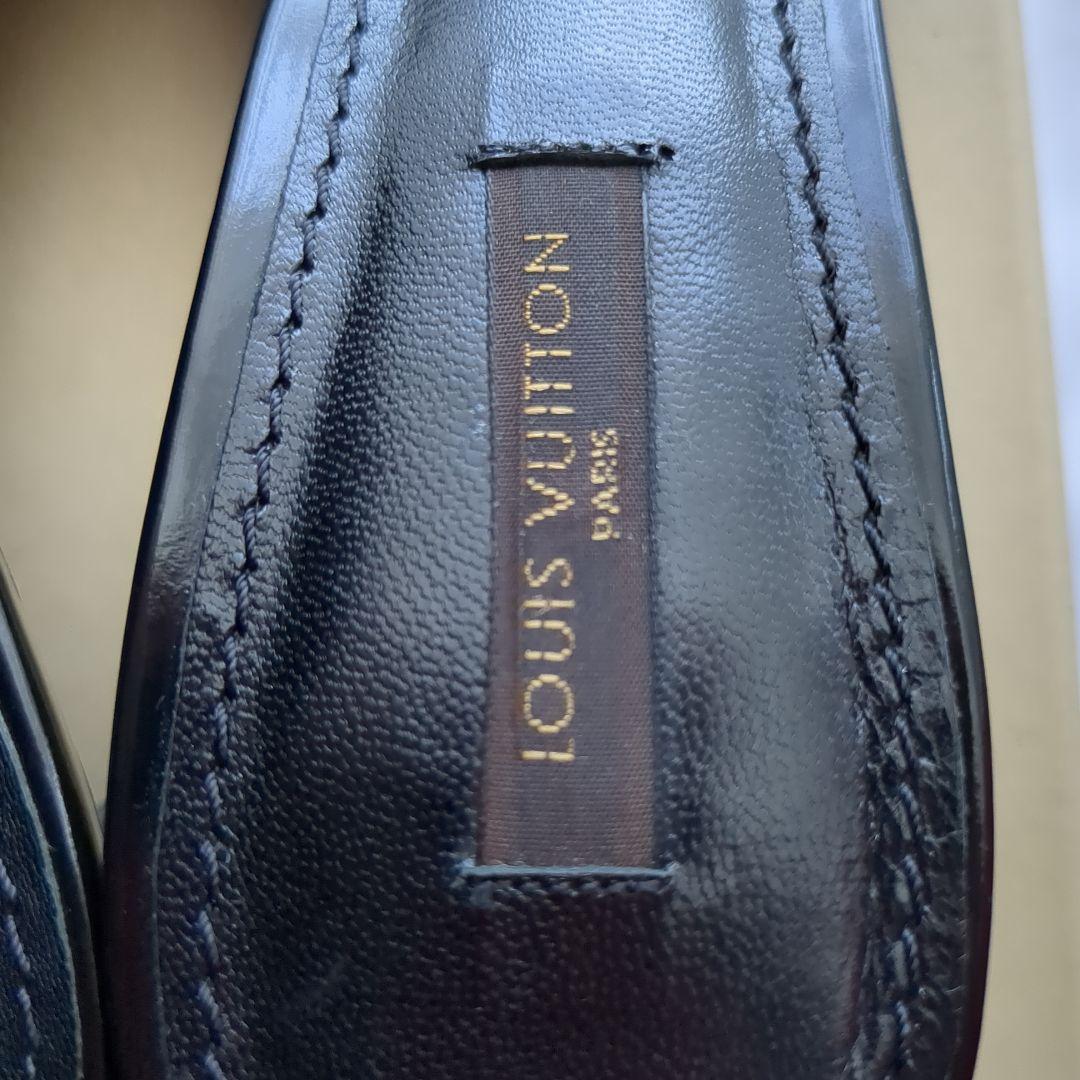 お値下げ）LOUIS VUITTON ブラック チェーンミュール　37.5