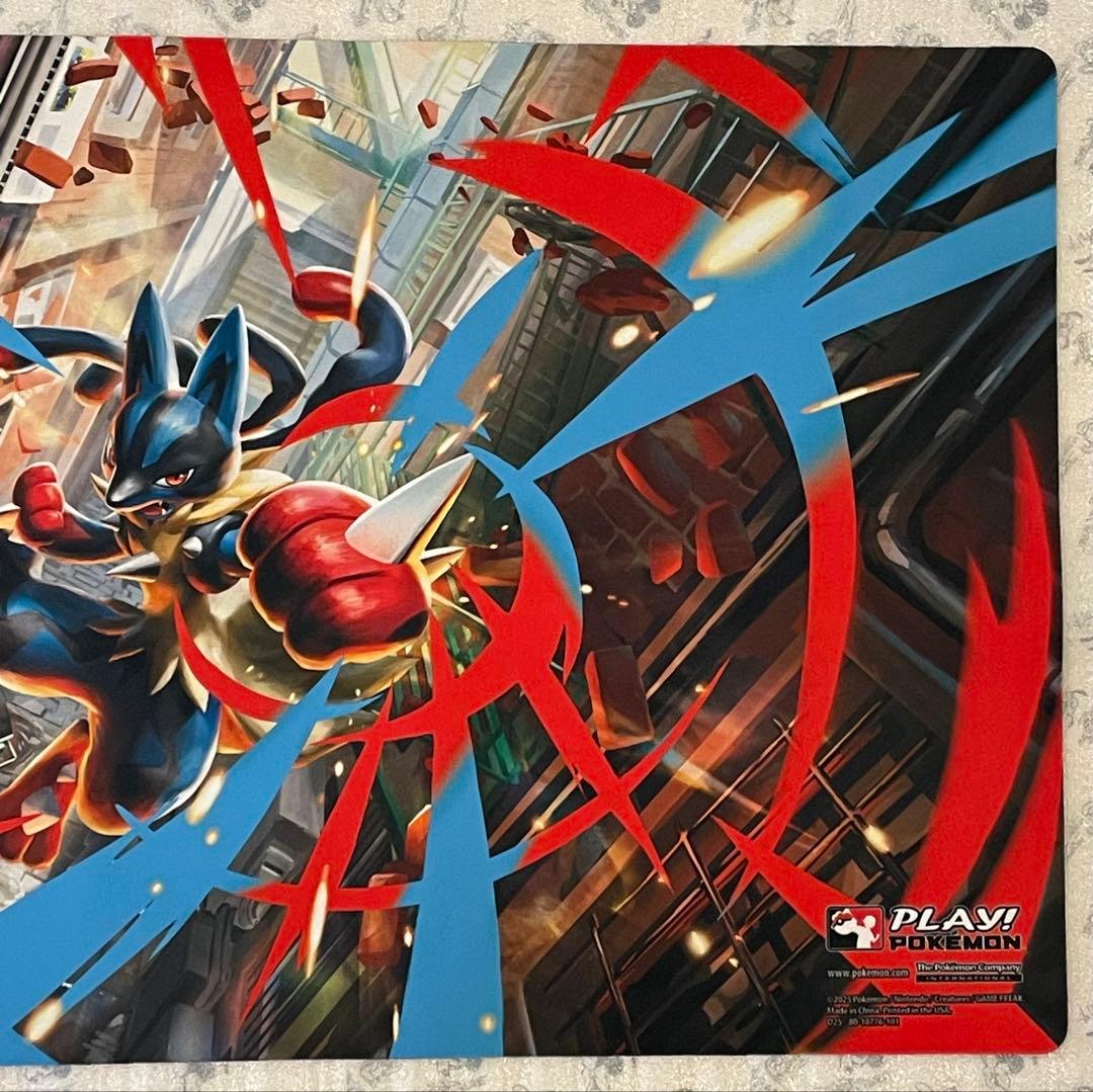 希少 メガルカリオ リージョナル プレイマット ポケモンカード 公式品