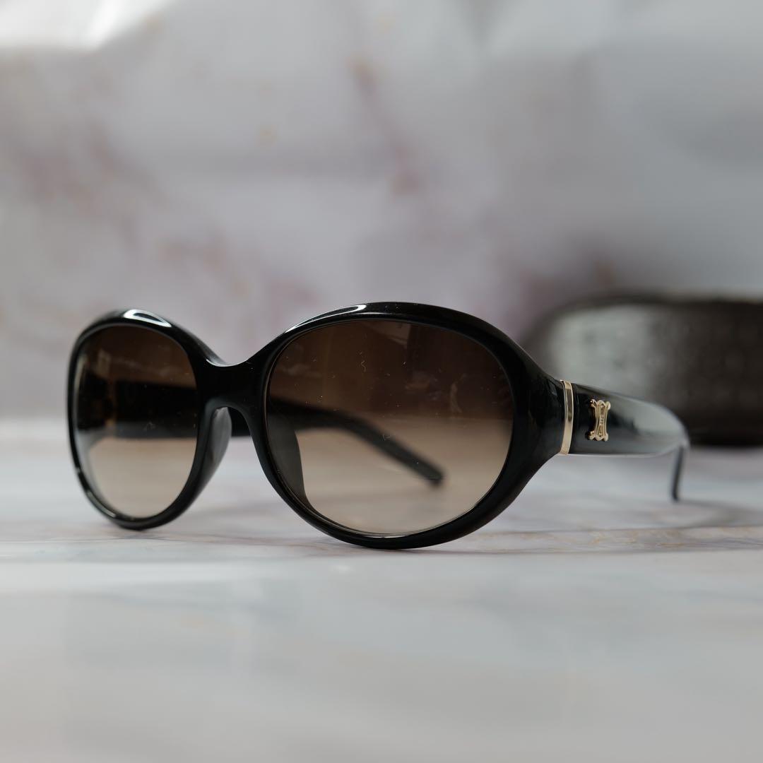 celine セリーヌ トリオンフ オーバル Y2K サングラス ケース付き