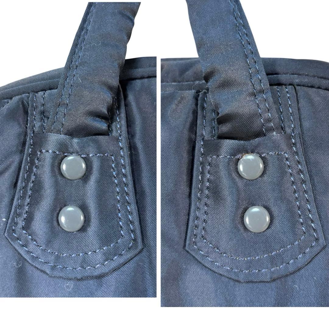 希少　美品　廃盤　ヘッドポーター　ミニボストン　タンカー　ハンドバッグ　紺