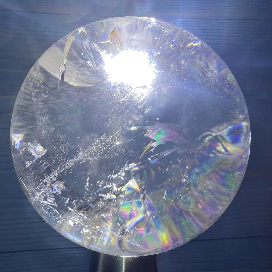 ✮超目玉✮☆極品極上 美宝珠 水晶玉☆レインボー レムリアンシード 丸玉 天然石