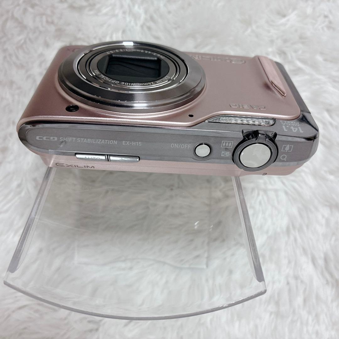 【美品】CASIOカシオ EXILIM Hi-ZOOM EX-H15 ピンク
