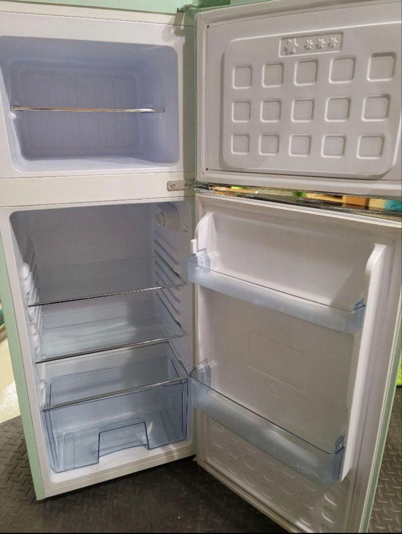 レトロ冷凍冷蔵庫 115L 2019年式 グリーン