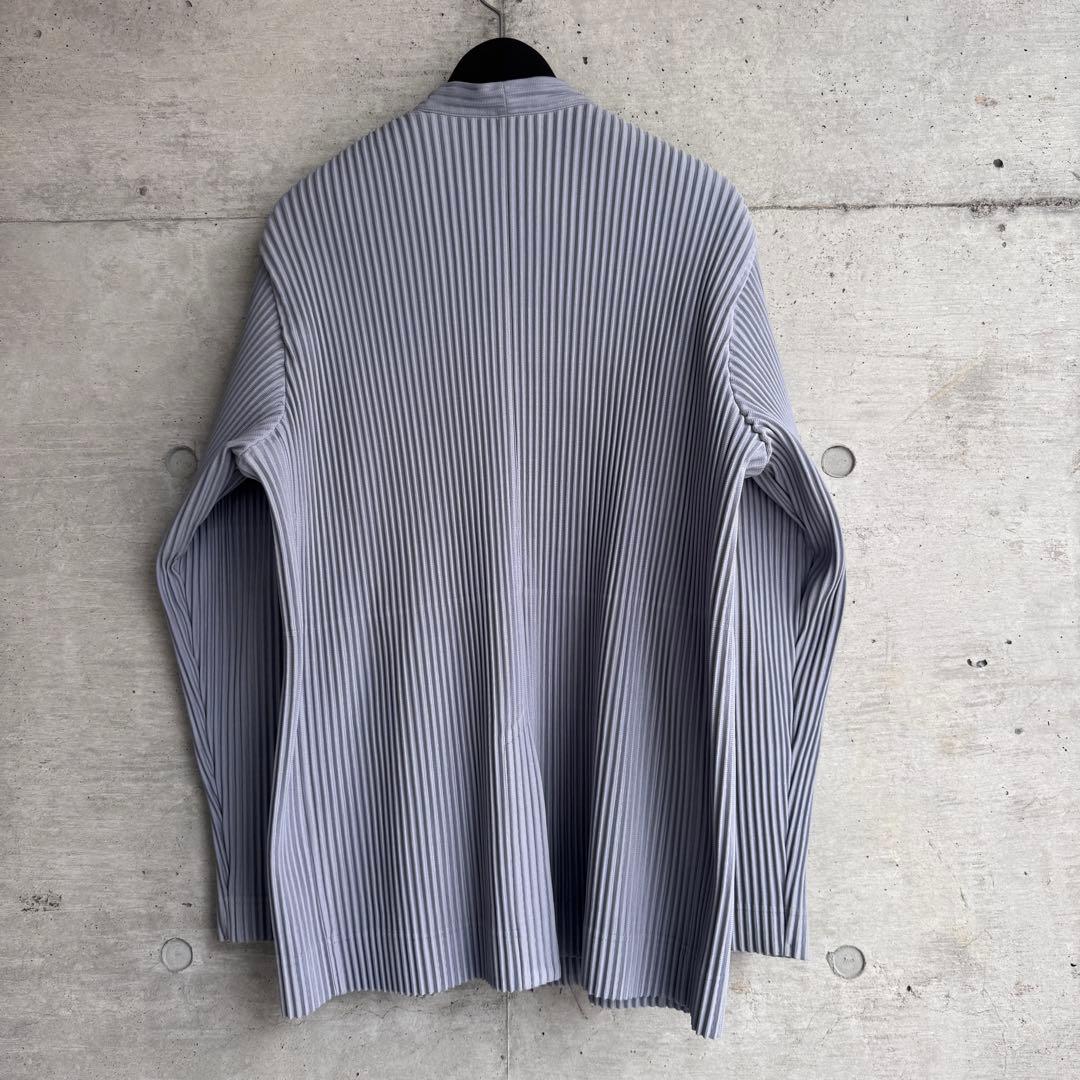 美品 HOMME PLISSE プリーツ ノーカラージャケット L