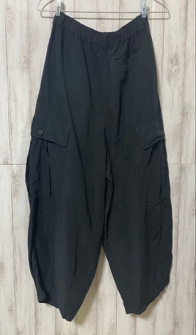 nest Robe コットンリネン石目 コクーンカーゴパンツ