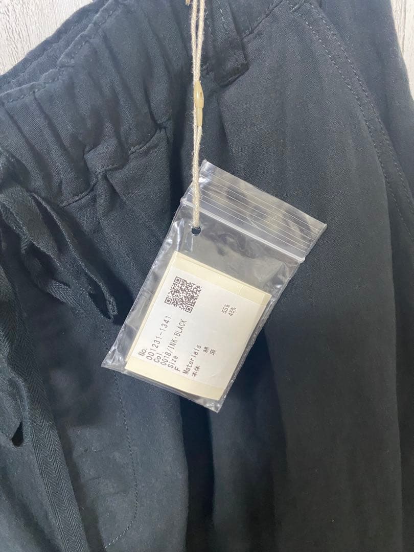 nest Robe コットンリネン石目 コクーンカーゴパンツ