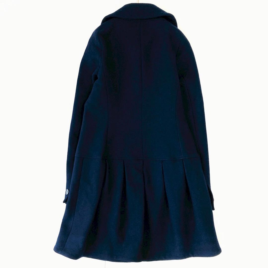 美品✨️近年モデル　マックスマーラ　ペプラム　ミドル丈コート　フリルデザイン