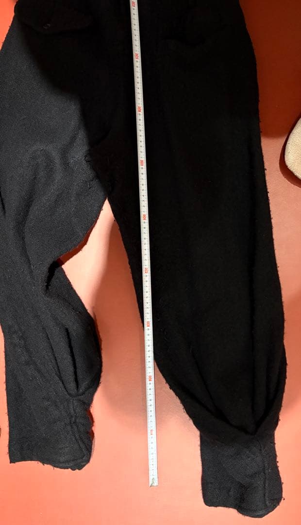 美品 ウール縮絨セットアップ 2022 AW 黒 M 縮絨 ノマド期 PLUS
