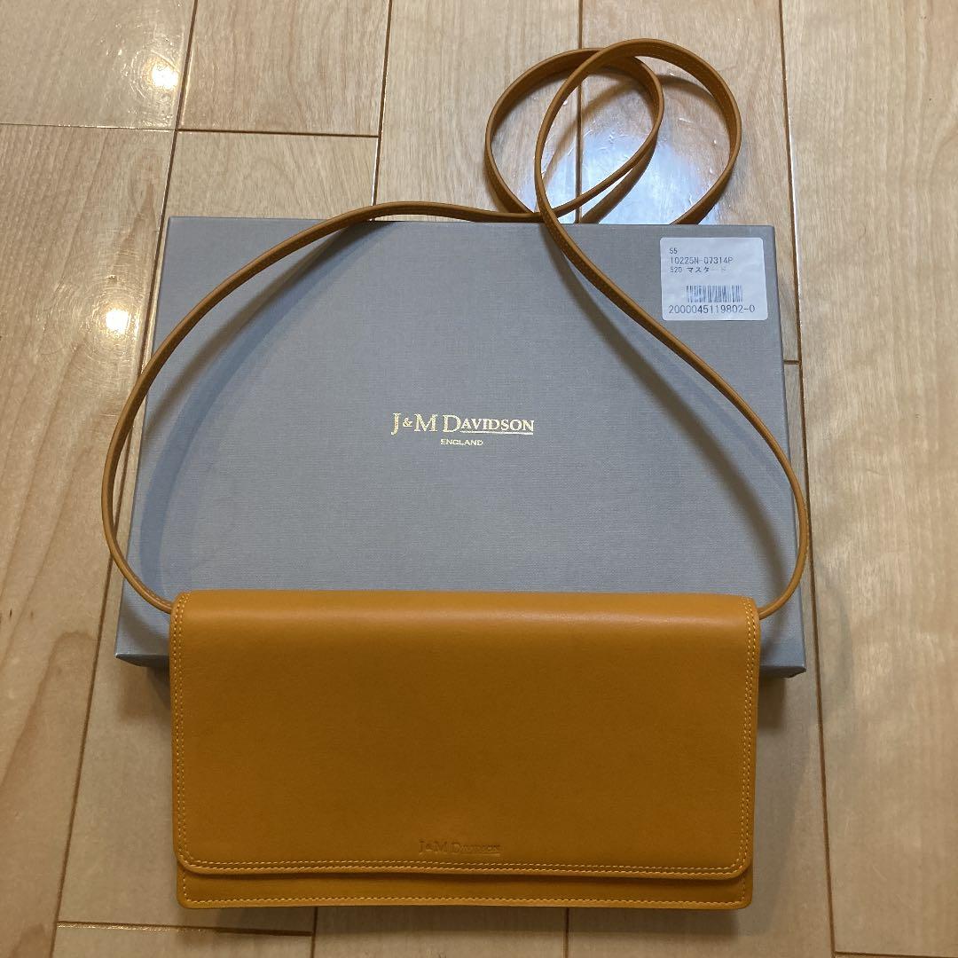 【未使用新品】J&M DAVIDSON ウォレット　クラッチ　斜め掛け