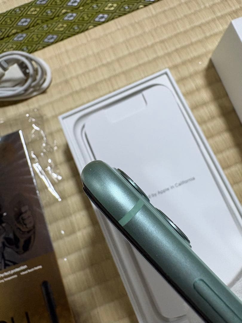 美品】iPhone 11 ミントグリーン　すぐ使えるセット