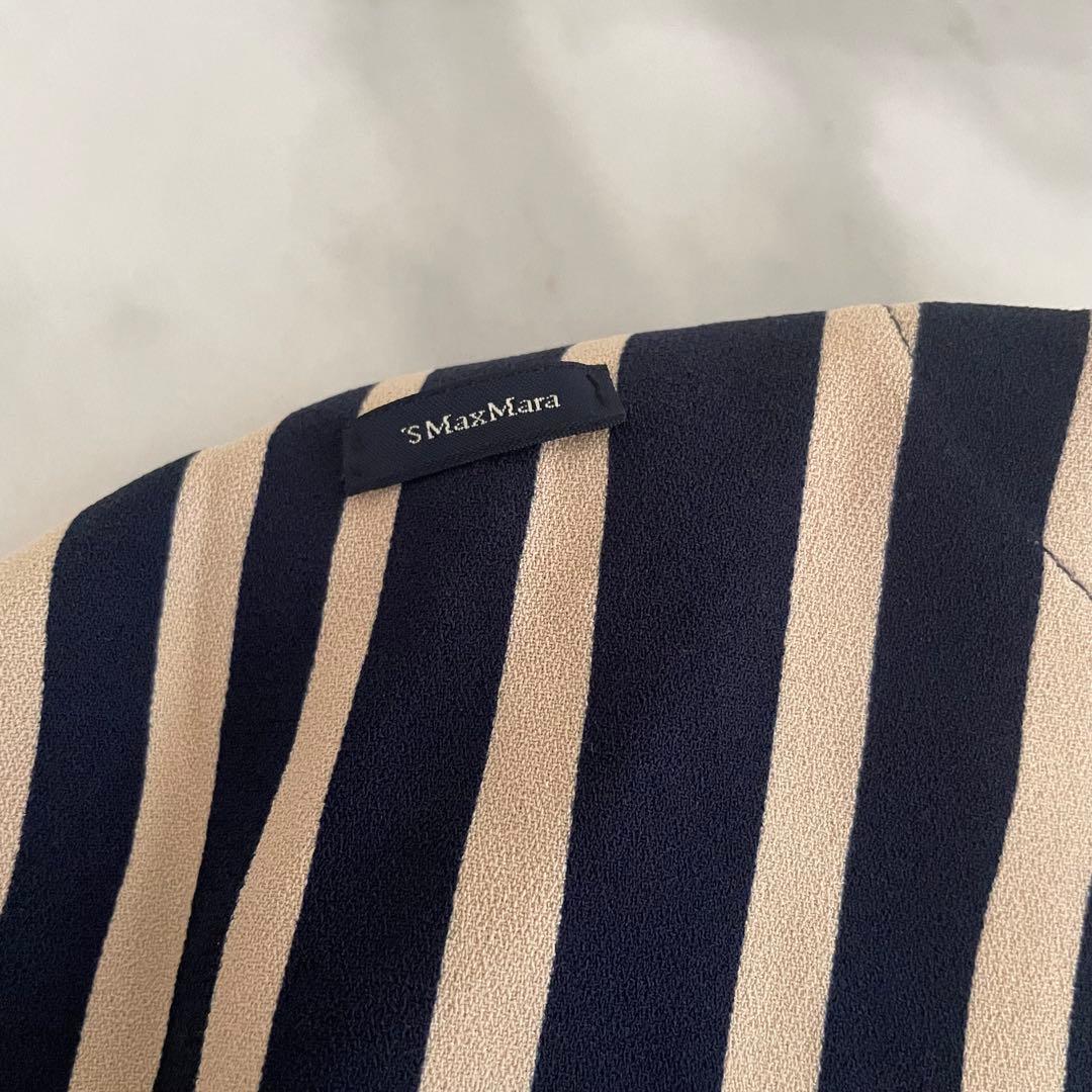 Max Mara マックスマーラ ストライプ マキシワンピース ロングワンピース